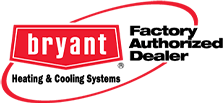Bryant Authorized factory dealer logo