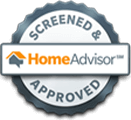 Screened and home advisor logo seal